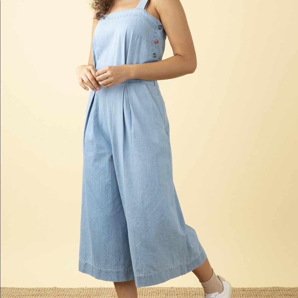 Emily and Fin Bella light denim jumpsuit, UK 12/medium